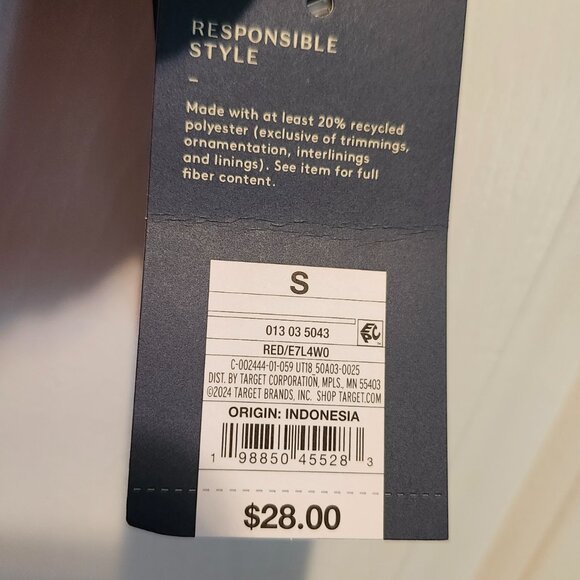 NWT Universal Thread Red Knitted Skirt Sz S  Cotton Blend - Picture 5 of 7